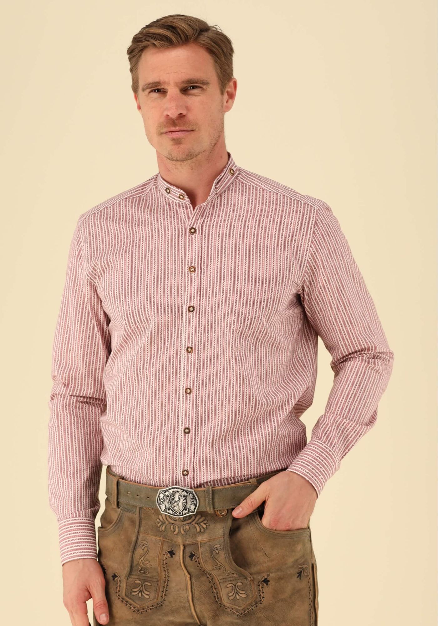 Gipfelstürmer Trachtenhemd Slim Fit Jigas