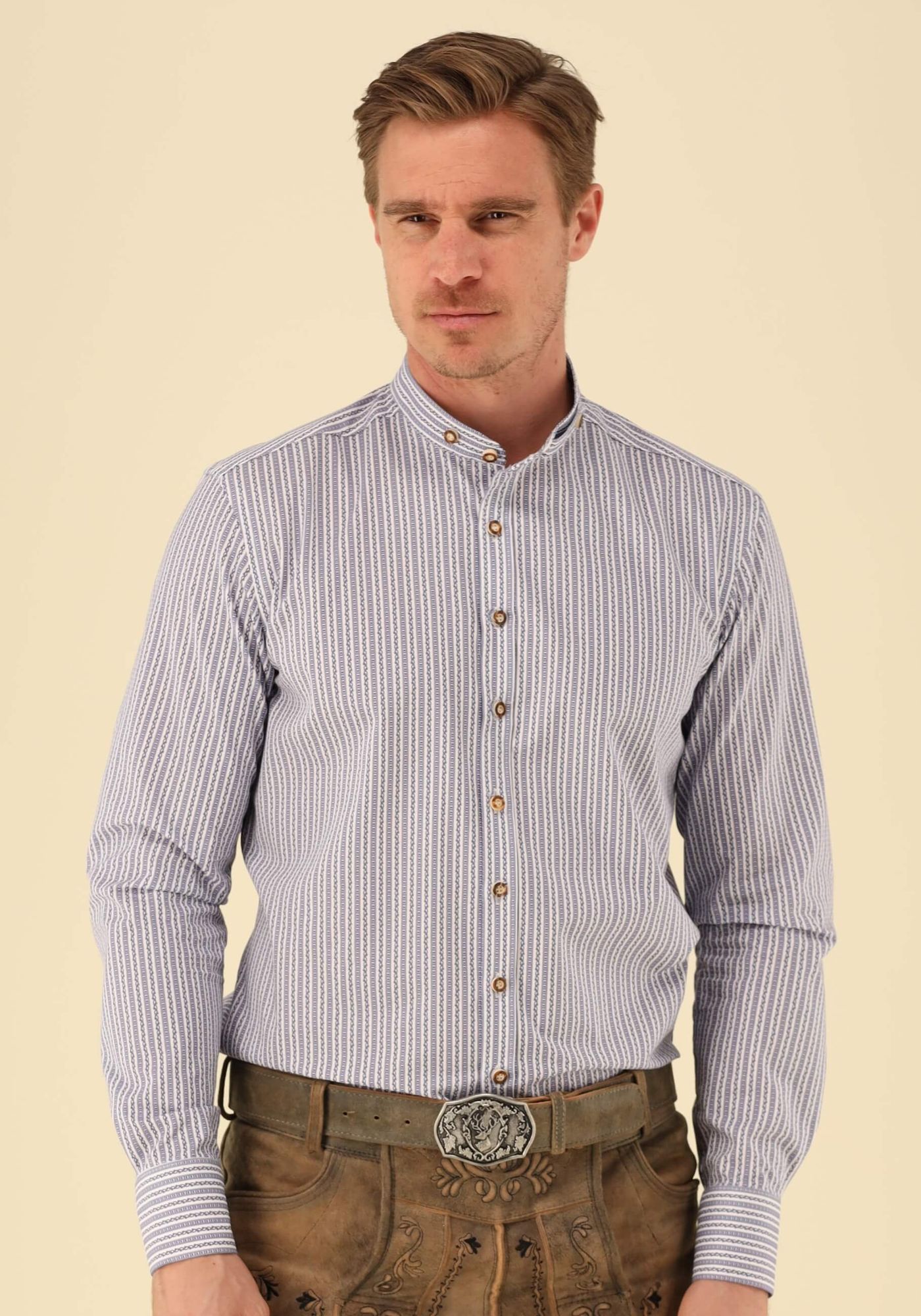 Gipfelstürmer Trachtenhemd Slim Fit Jigas