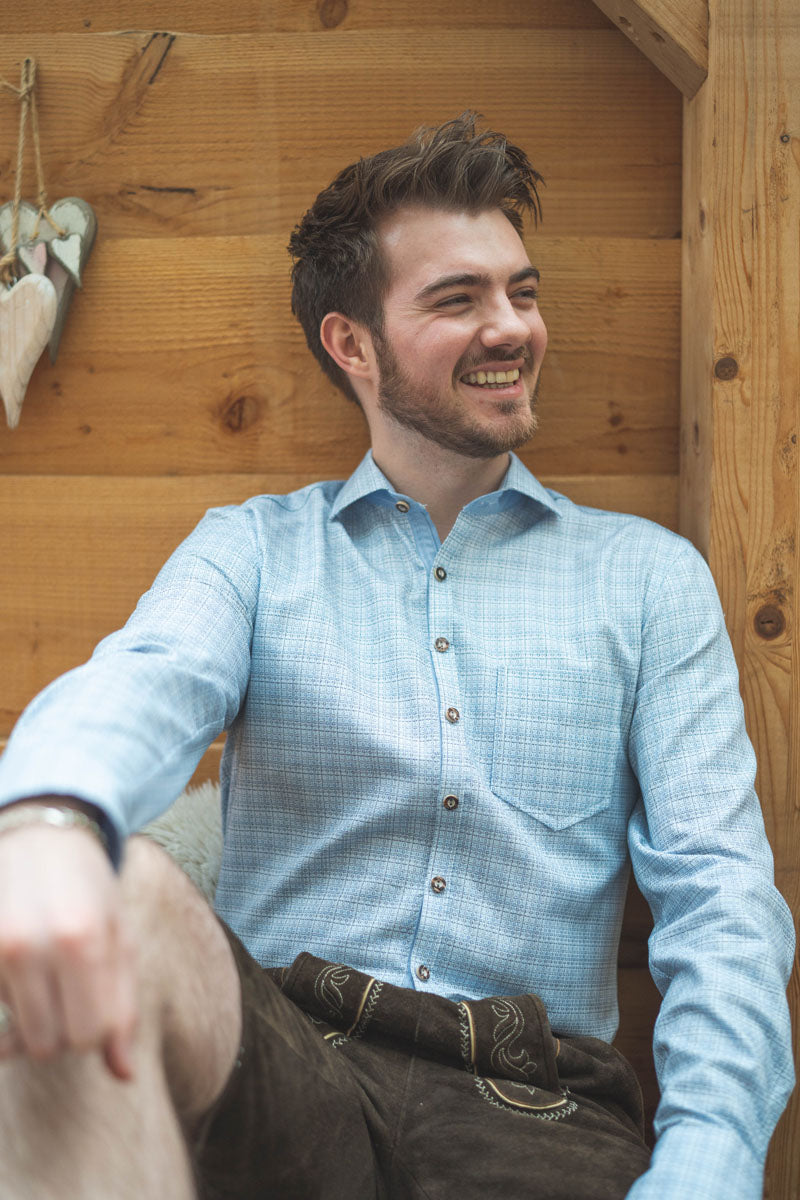 Gipfelstürmer Trachtenhemd Slim Fit Qivaru