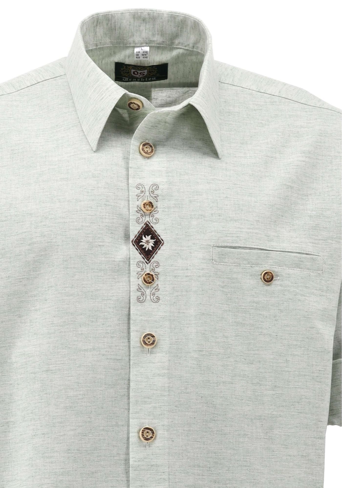 OS Trachten Trachtenhemd Slim Fit Sedia