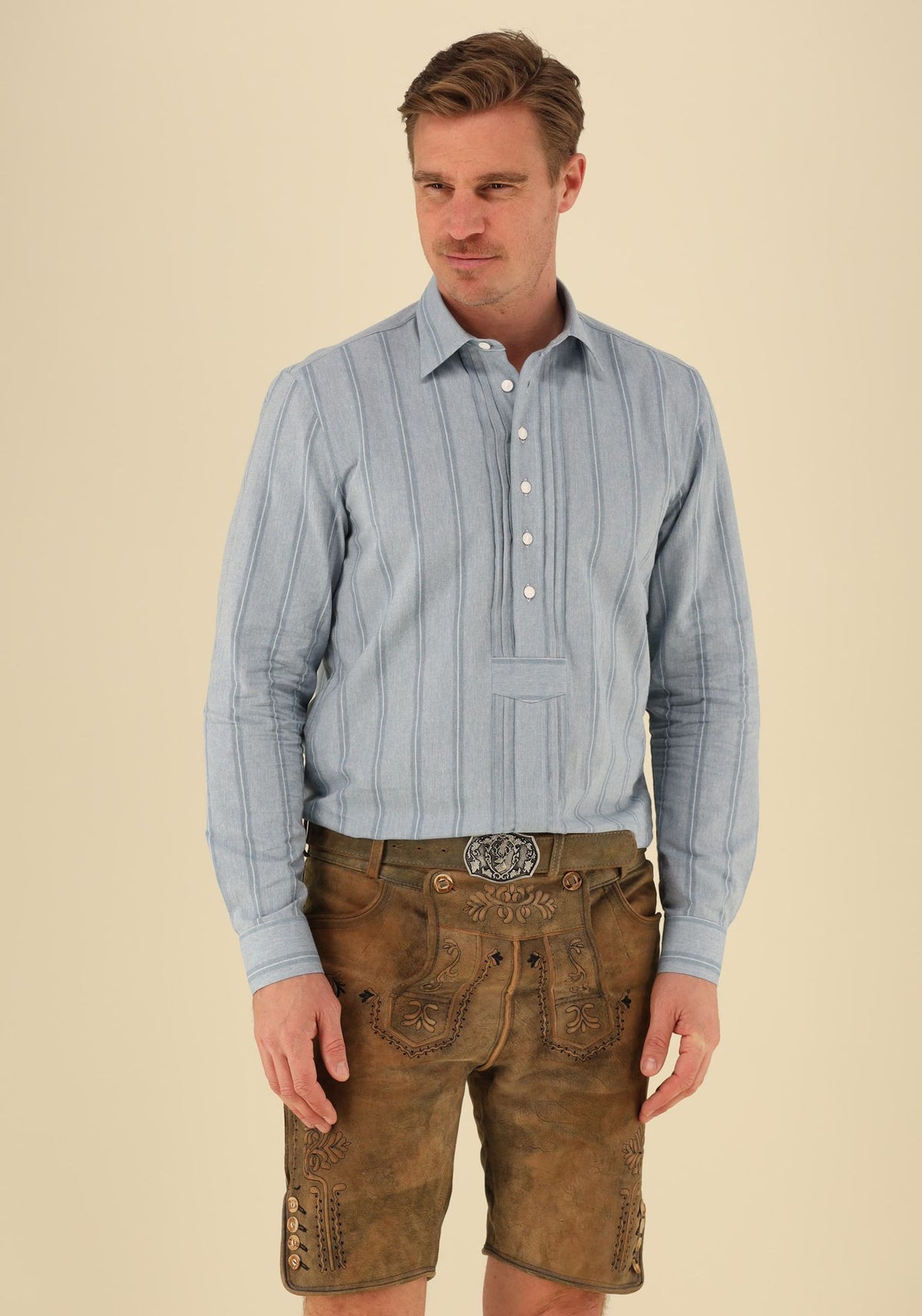 Gipfelstürmer Trachtenhemd Regular Fit, Schlupfform Ambro