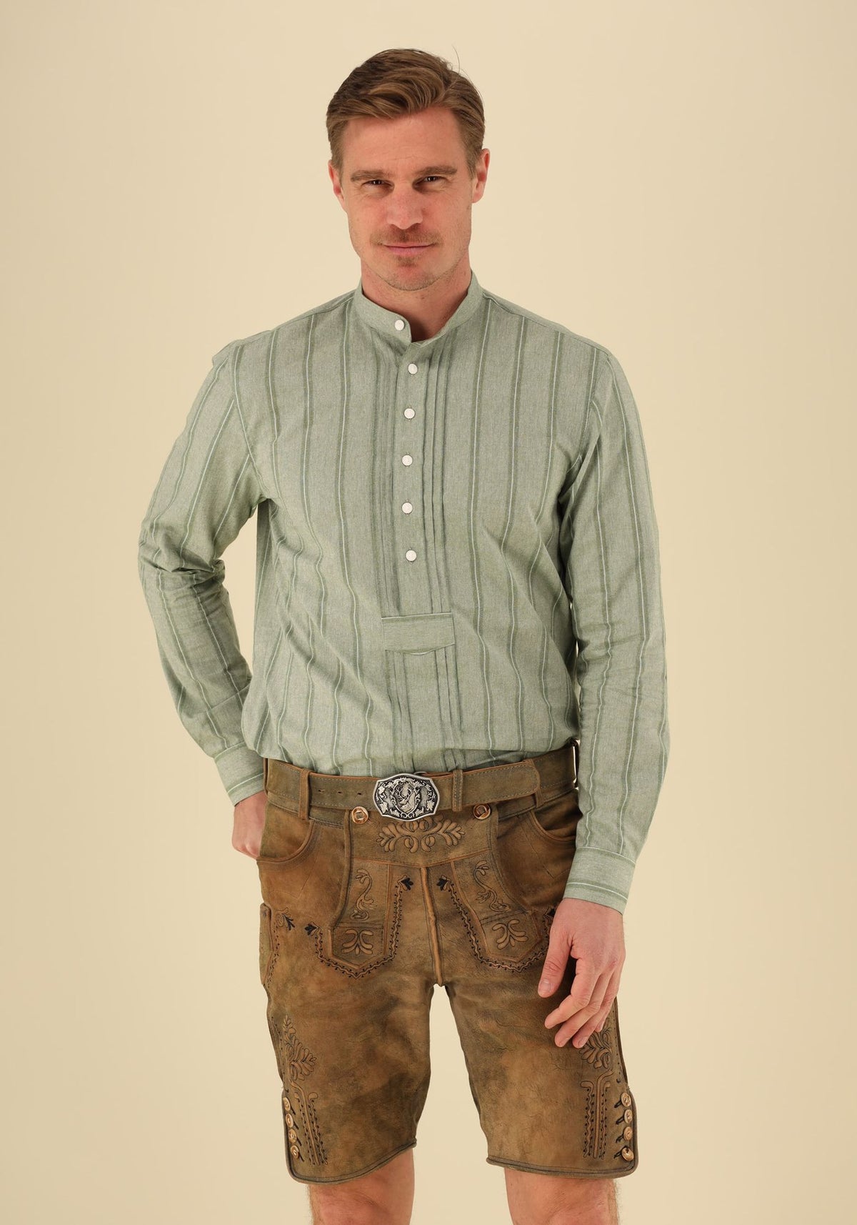 Gipfelstürmer Trachtenhemd Regular Fit, Schlupfform Ambro