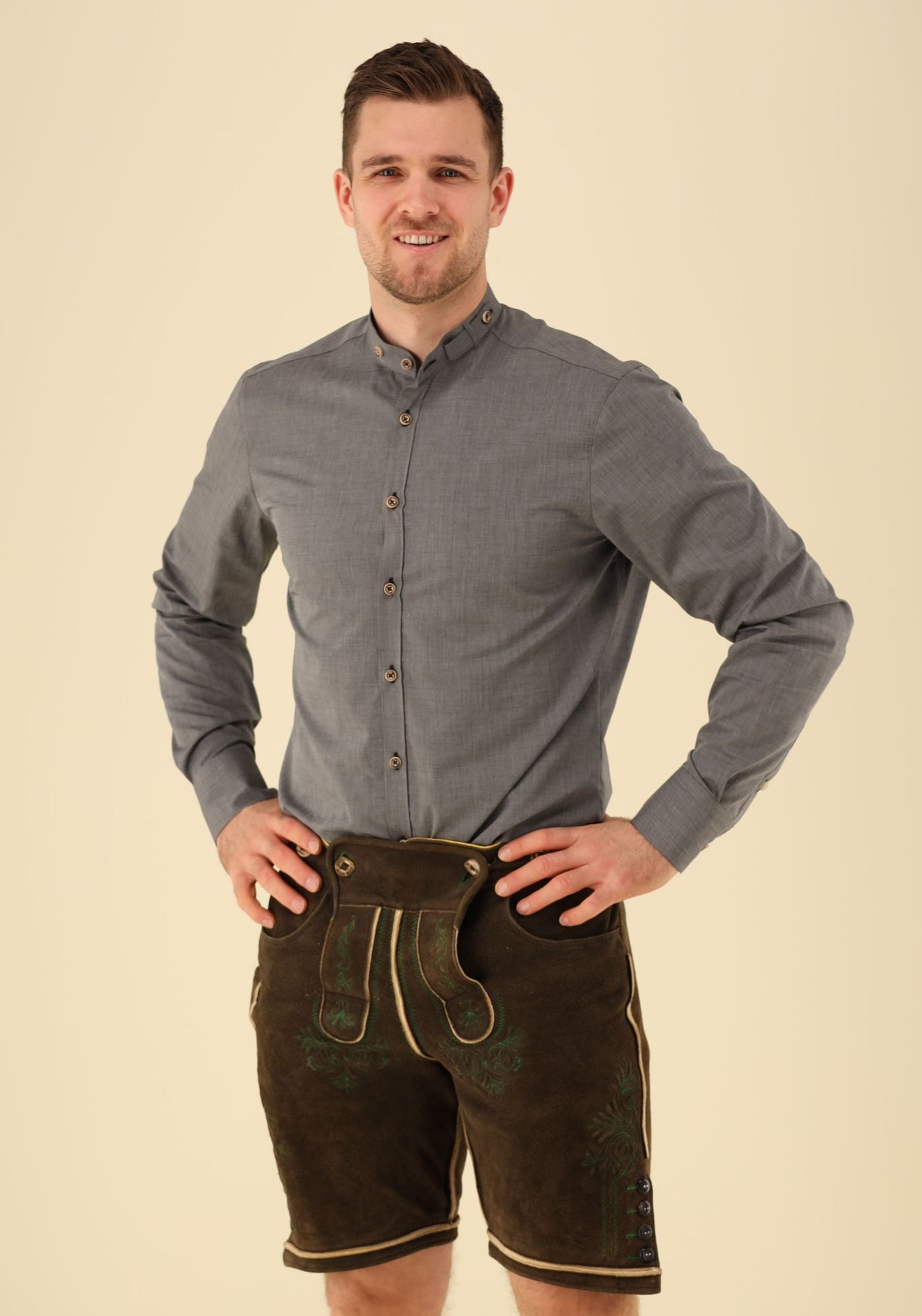 Gipfelstürmer Trachtenhemd Slim Fit Minavi