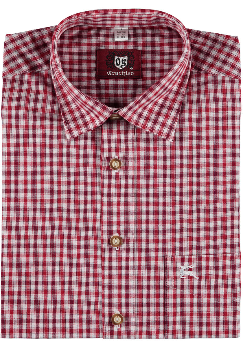OS Trachten Trachtenhemd Slim Fit Lundoko