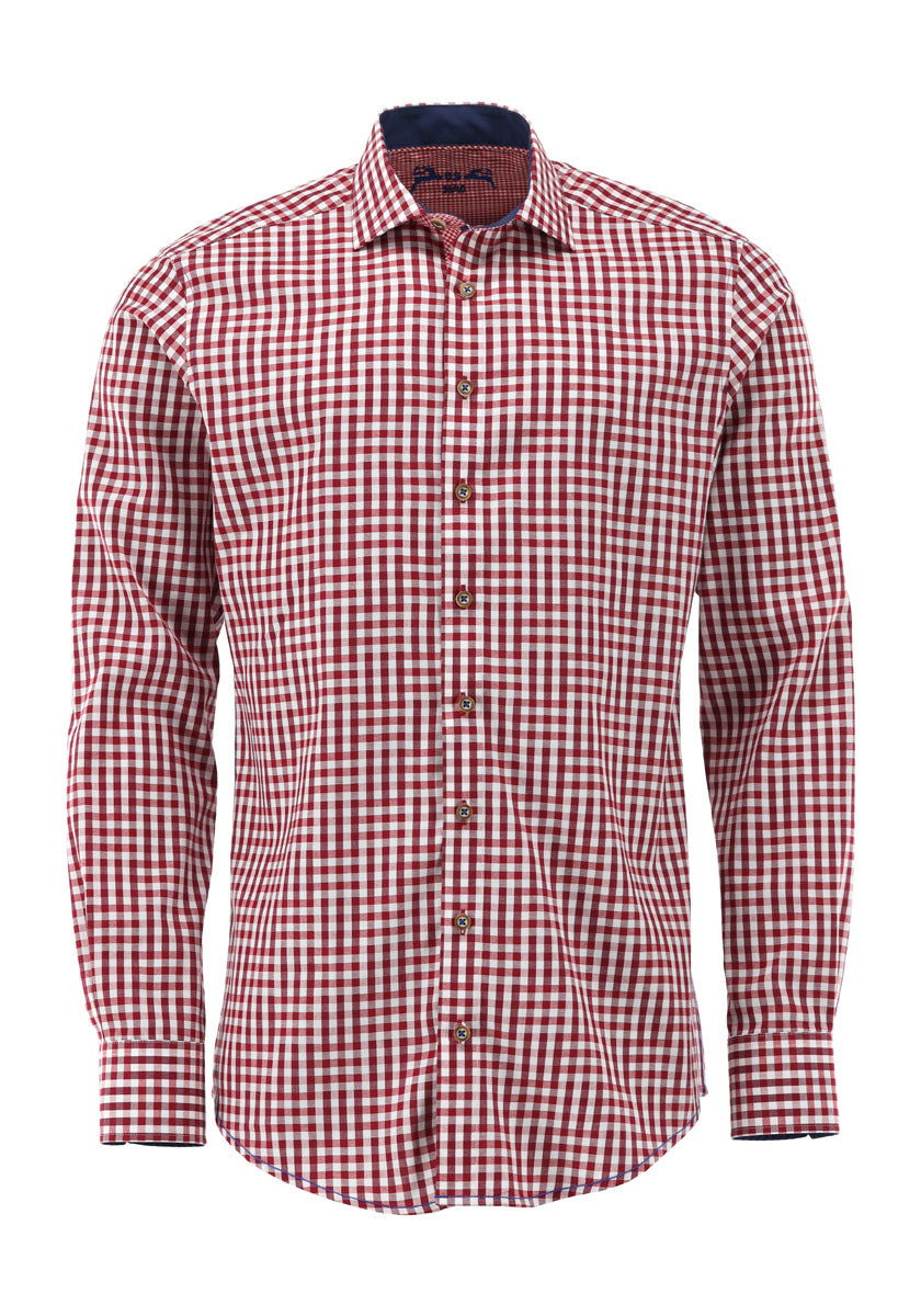 OS Trachten Trachtenhemd Slim Fit Merogu (extra lang)
