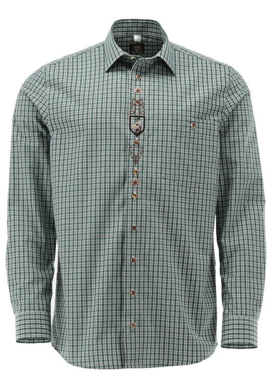 OS Trachten Jagdhemd Slim Fit Amboio