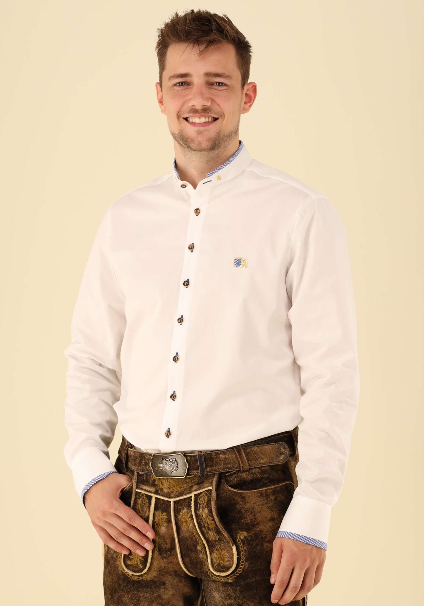 Gipfelstürmer Trachtenhemd Slim Fit Vemari
