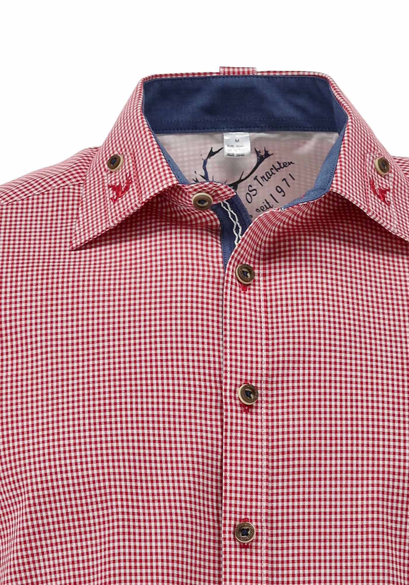 OS Trachten Trachtenhemd Slim Fit Frusla