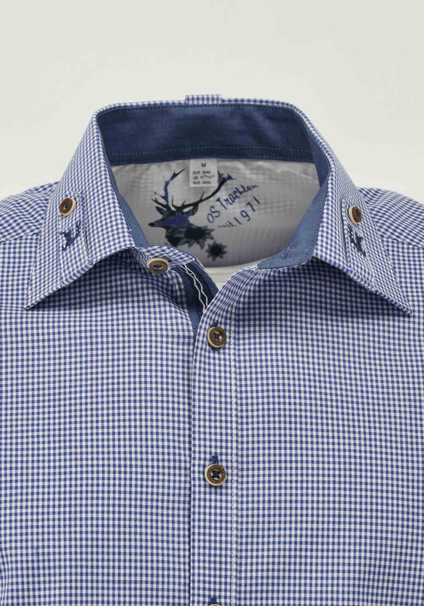 OS Trachten Trachtenhemd Slim Fit Frusla