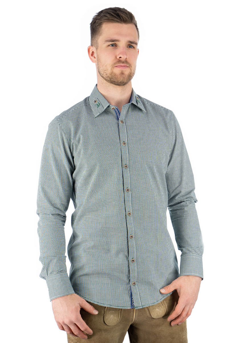 OS Trachten Trachtenhemd Slim Fit Frusla