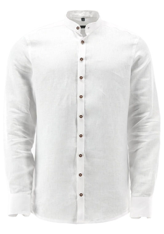 Gipfelstürmer Trachtenhemd 100% Leinen Slim Fit Zezod