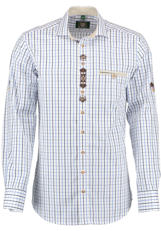 OS Trachten Trachtenhemd Slim Fit Spaja