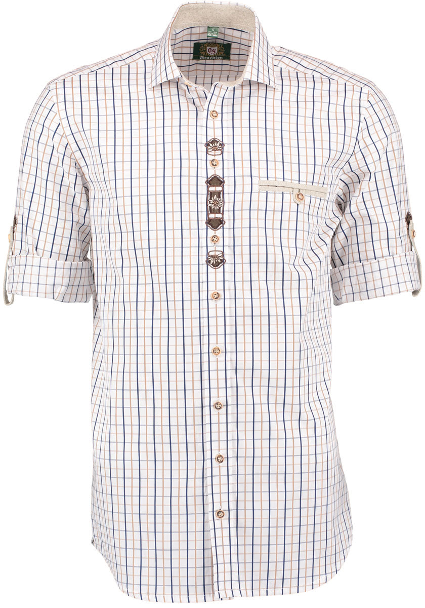 OS Trachten Trachtenhemd Slim Fit Spaja