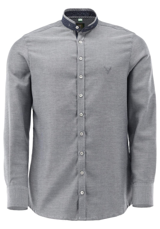 OS Trachten Trachtenhemd Slim Fit Tomno