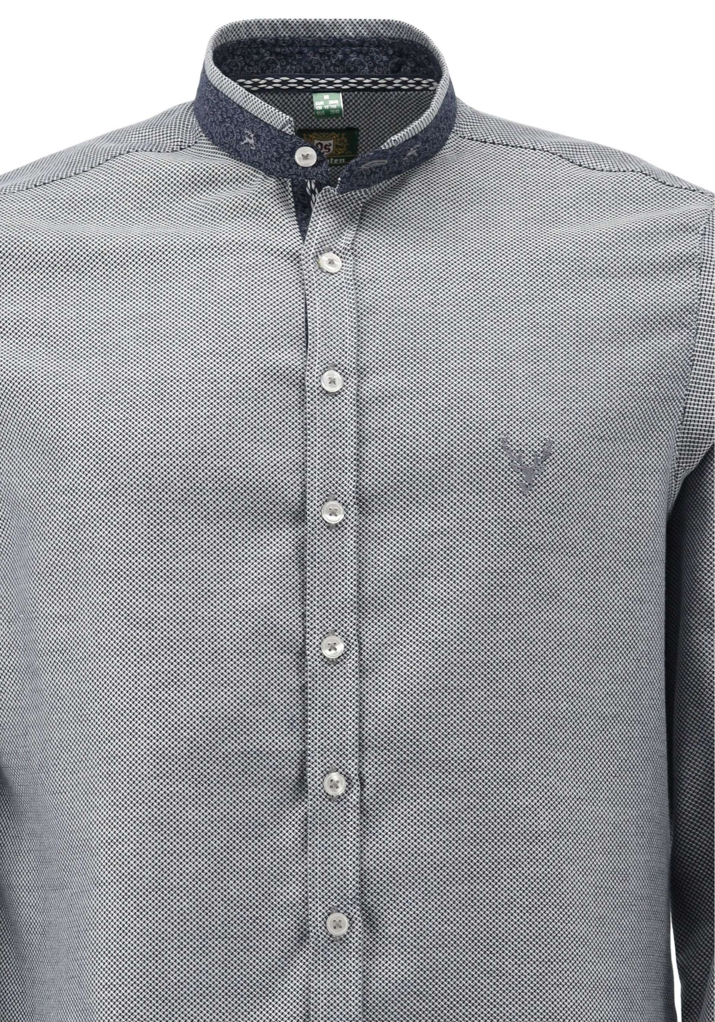 OS Trachten Trachtenhemd Slim Fit Tomno