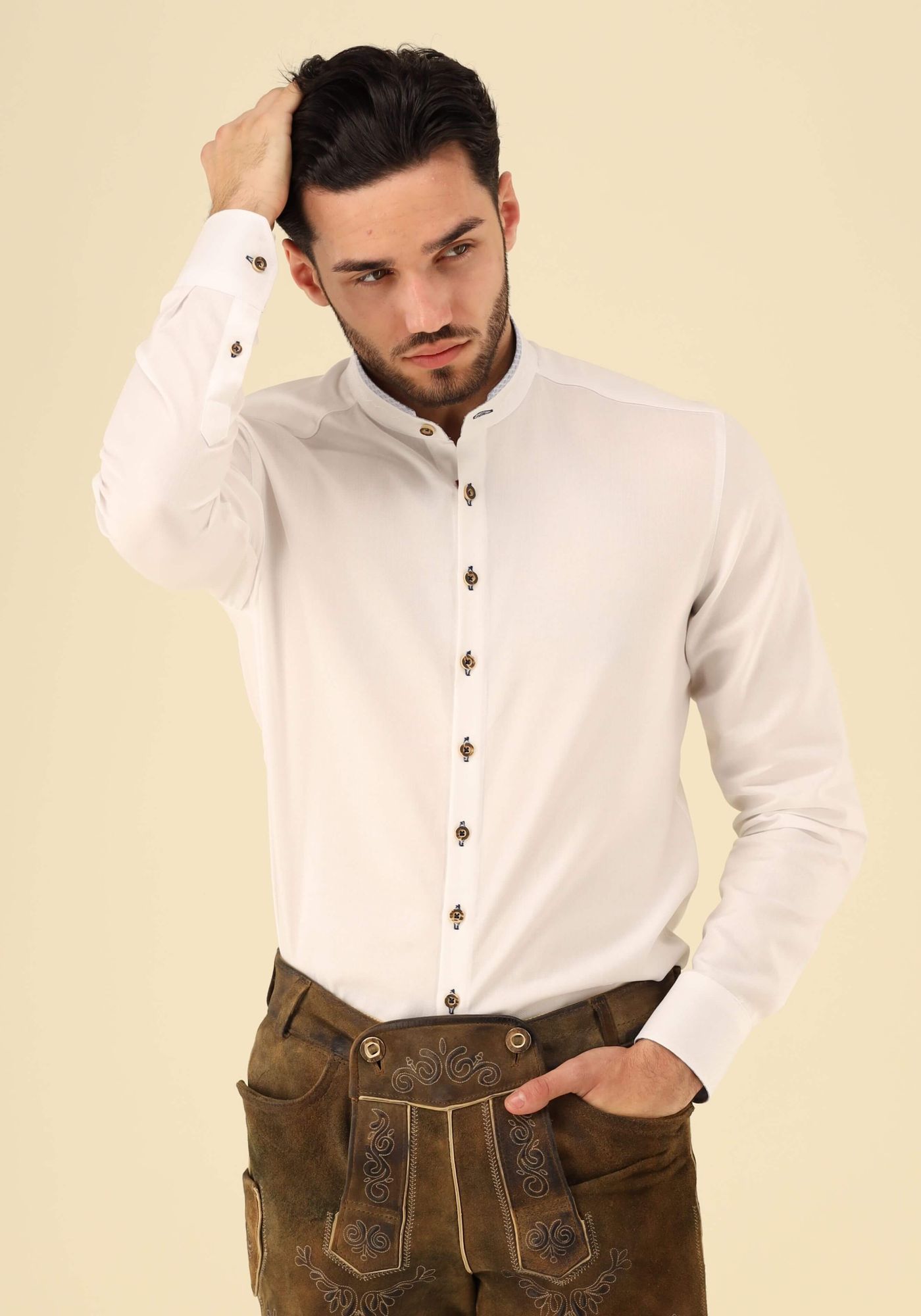 Gipfelstürmer Trachtenhemd Slim Fit Ezaba