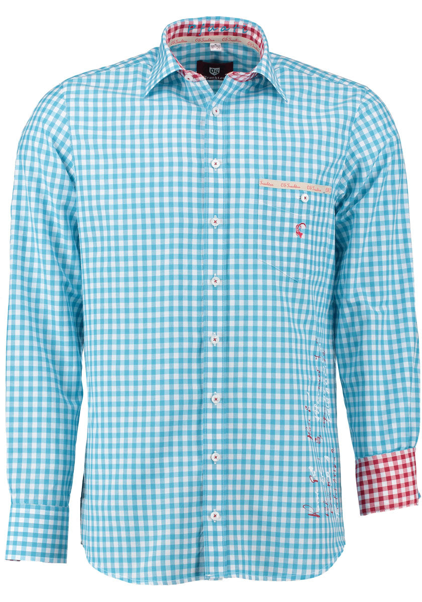 OS Trachten Trachtenhemd Slim Fit Ubegu