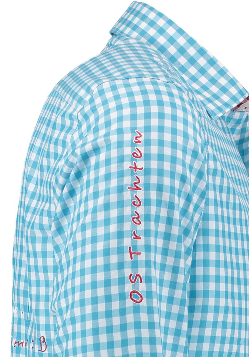 OS Trachten Trachtenhemd Slim Fit Ubegu