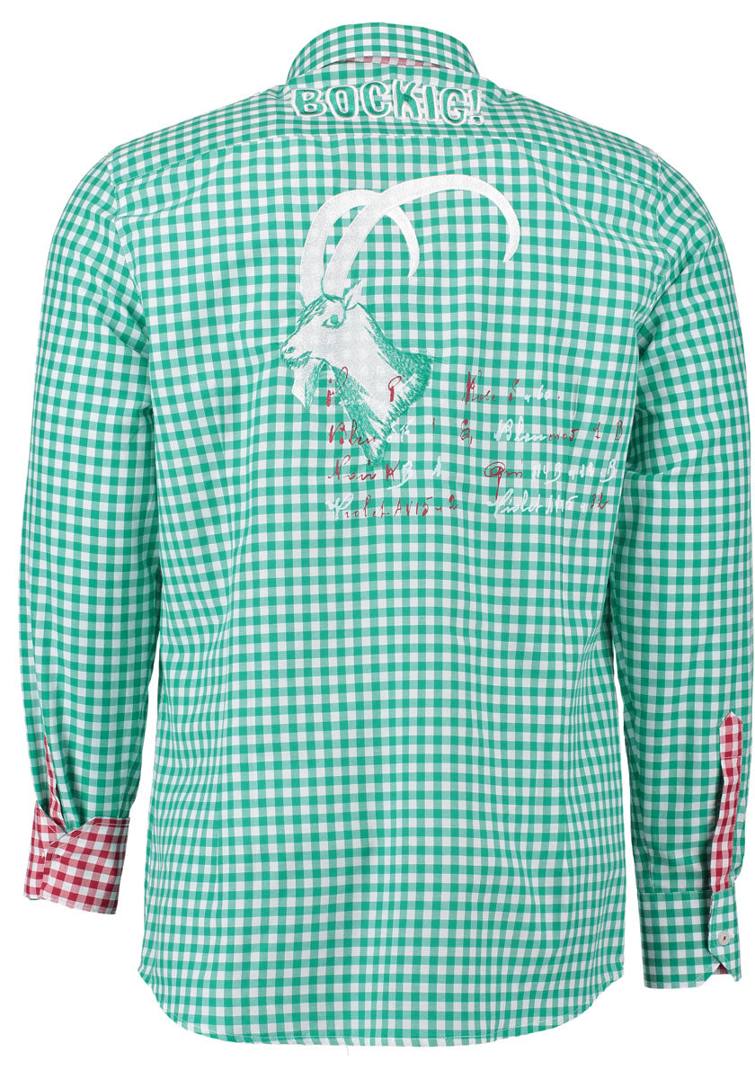 OS Trachten Trachtenhemd Slim Fit Ubegu