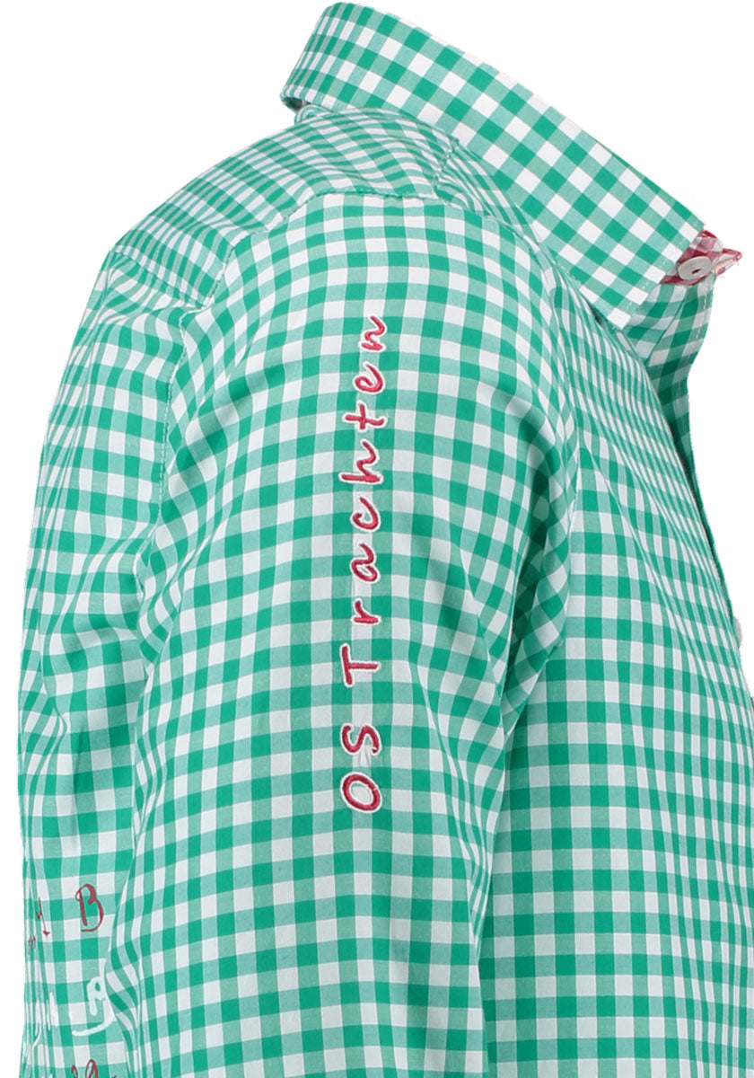 OS Trachten Trachtenhemd Slim Fit Ubegu
