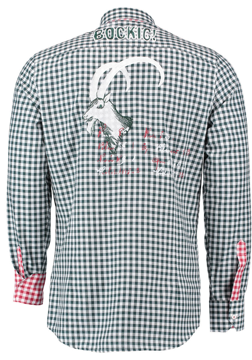 OS Trachten Trachtenhemd Slim Fit Ubegu