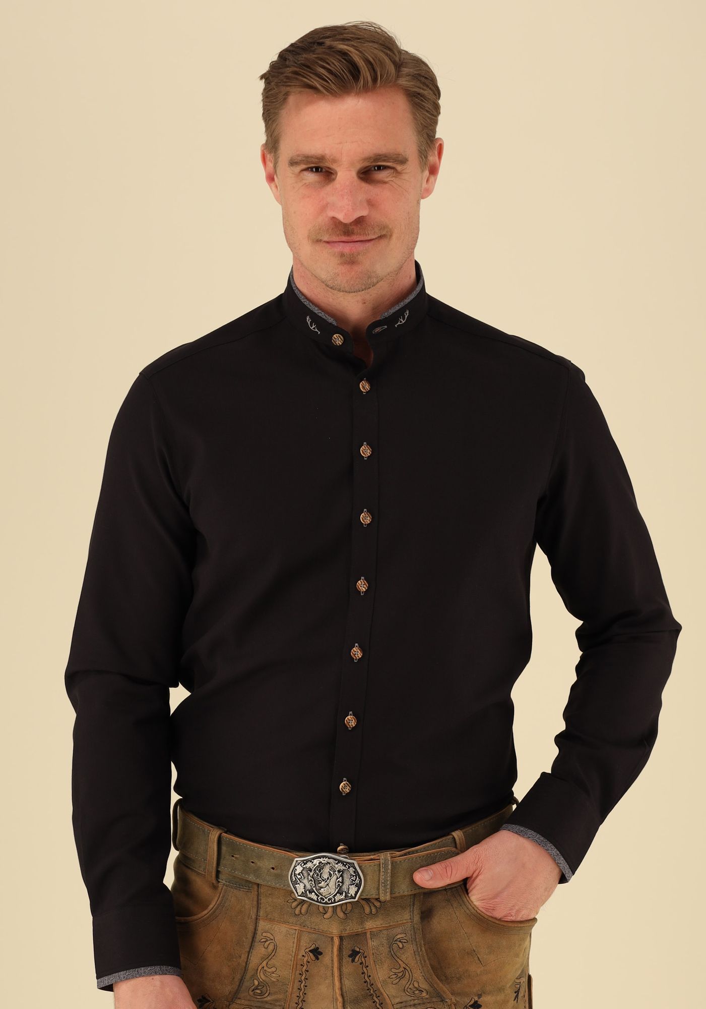 Gipfelstürmer Trachtenhemd Slim Fit Wudum
