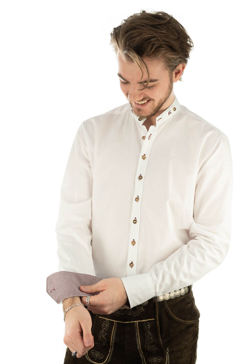 OS Trachten Trachtenhemd Slim Fit Omsaya