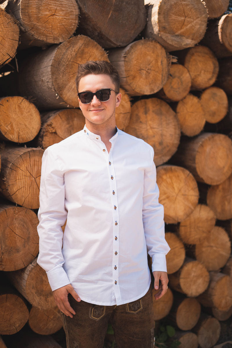 OS Trachten Trachtenhemd Slim Fit Omsaya