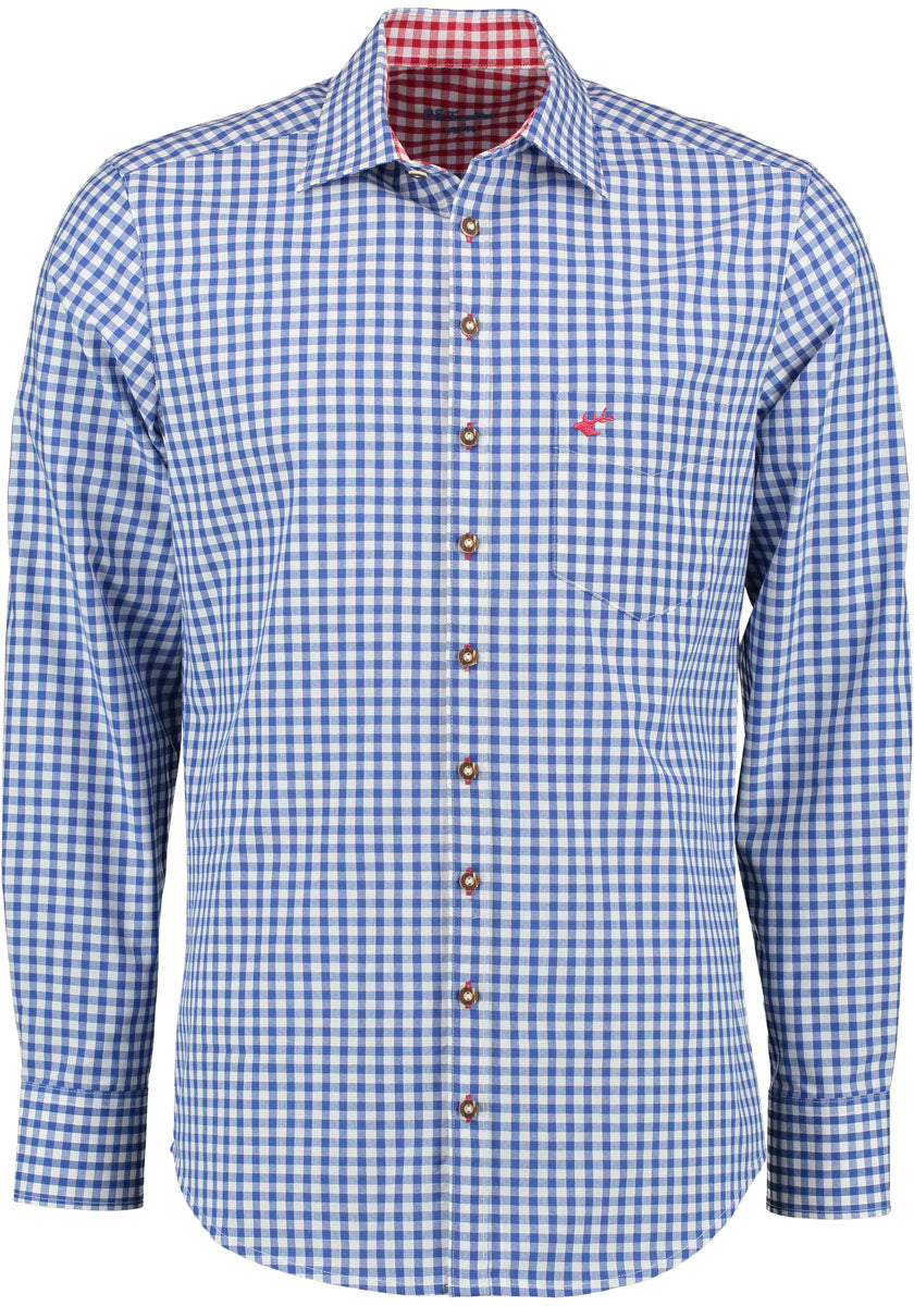 OS Trachten Trachtenhemd Slim Fit Pasevu