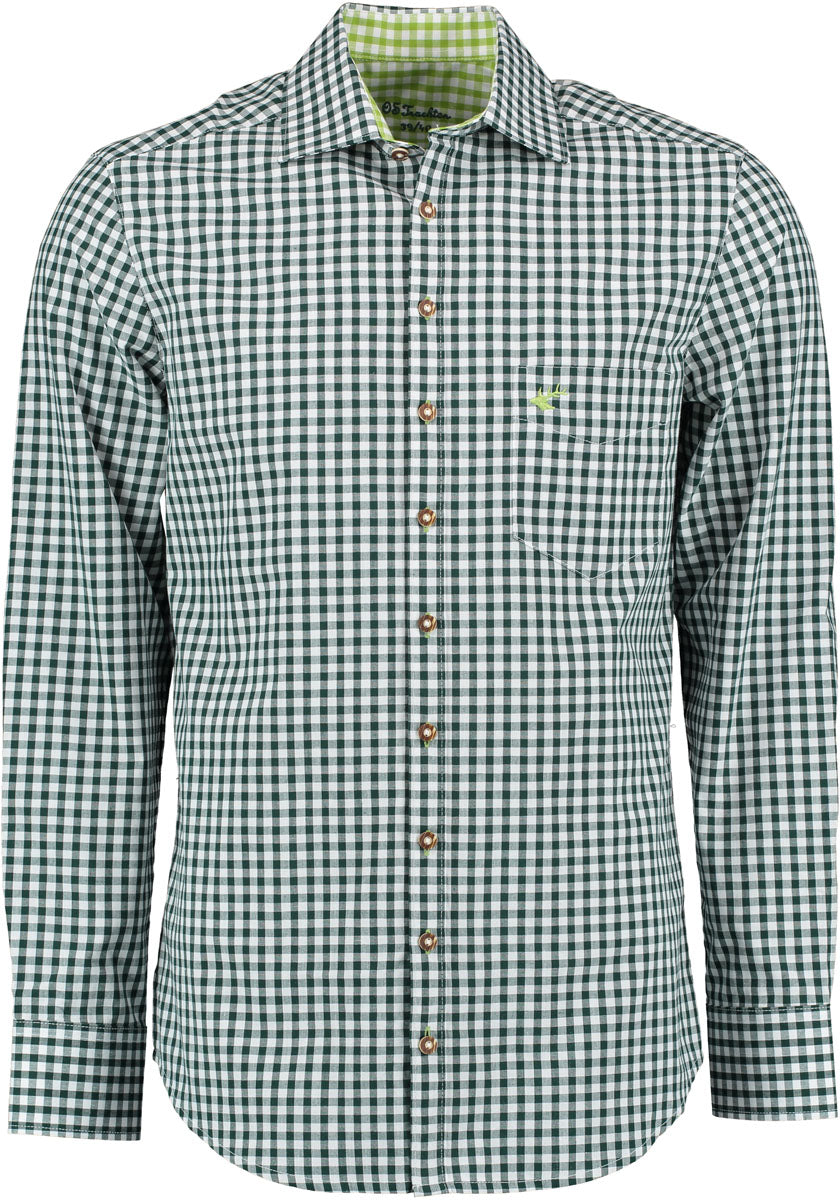 OS Trachten Trachtenhemd Slim Fit Pasevu
