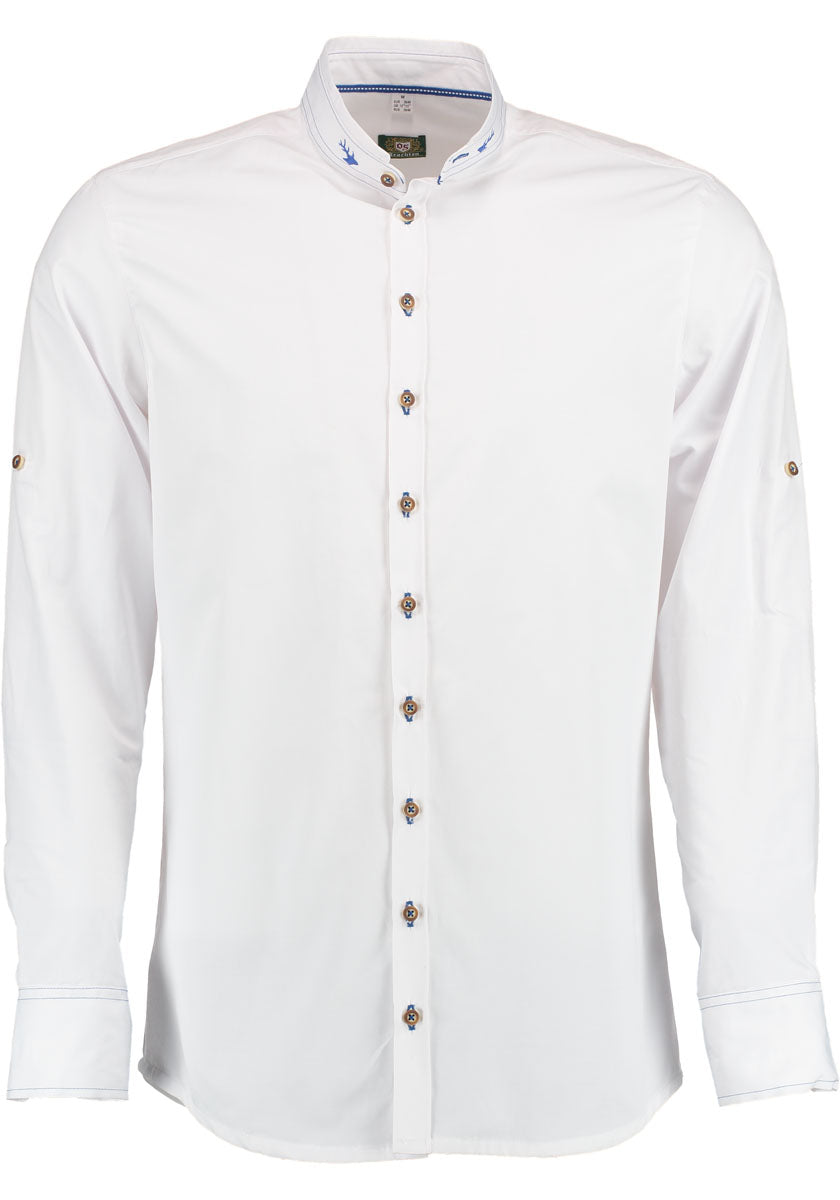 OS Trachten Trachtenhemd Slim Fit Prayat
