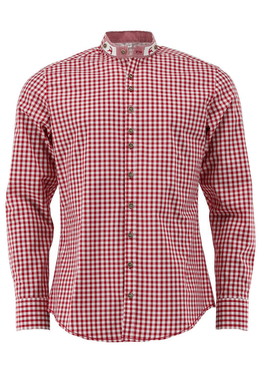 OS Trachten Trachtenhemd Slim Fit Prabu