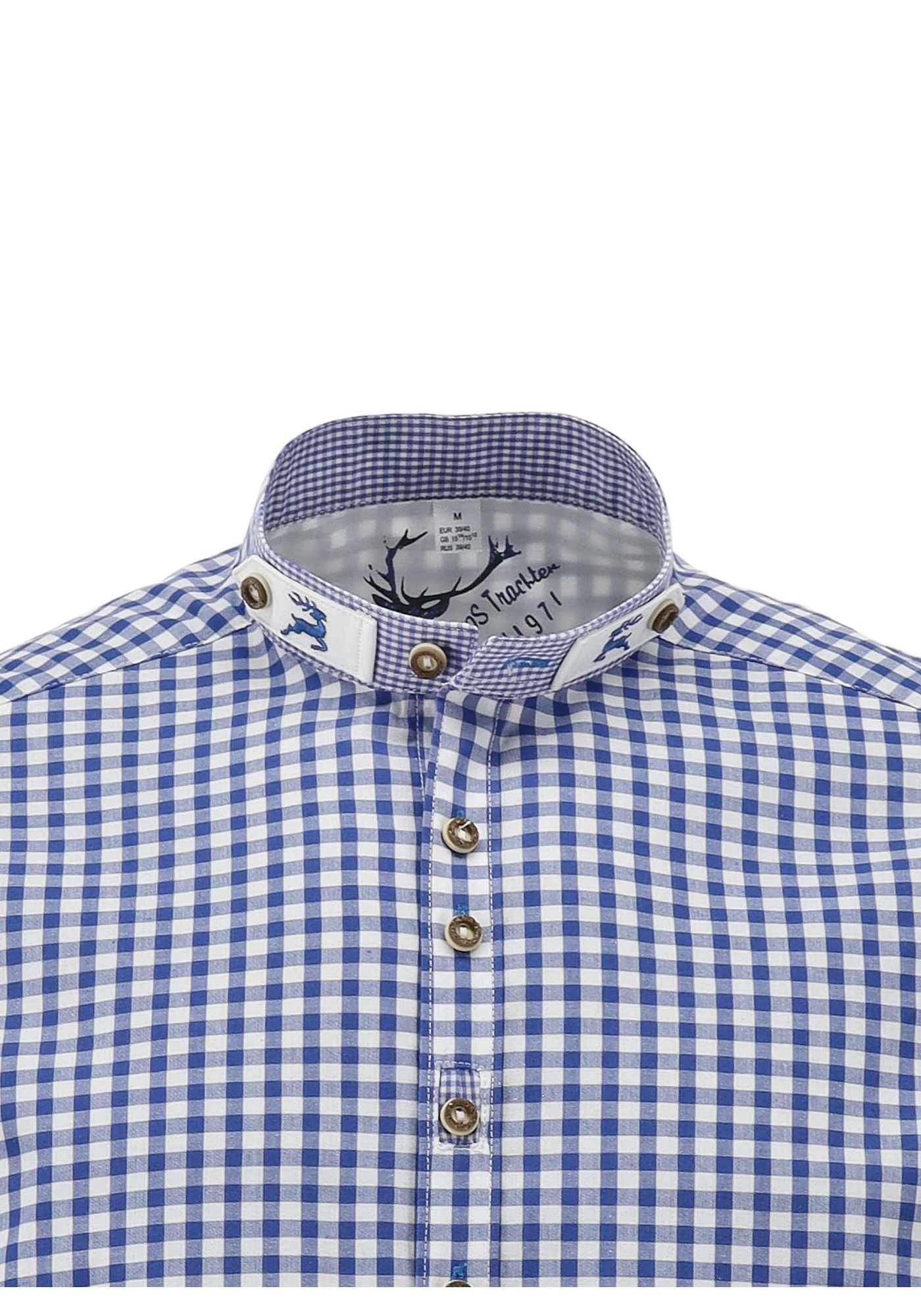 OS Trachten Trachtenhemd Slim Fit Prabu