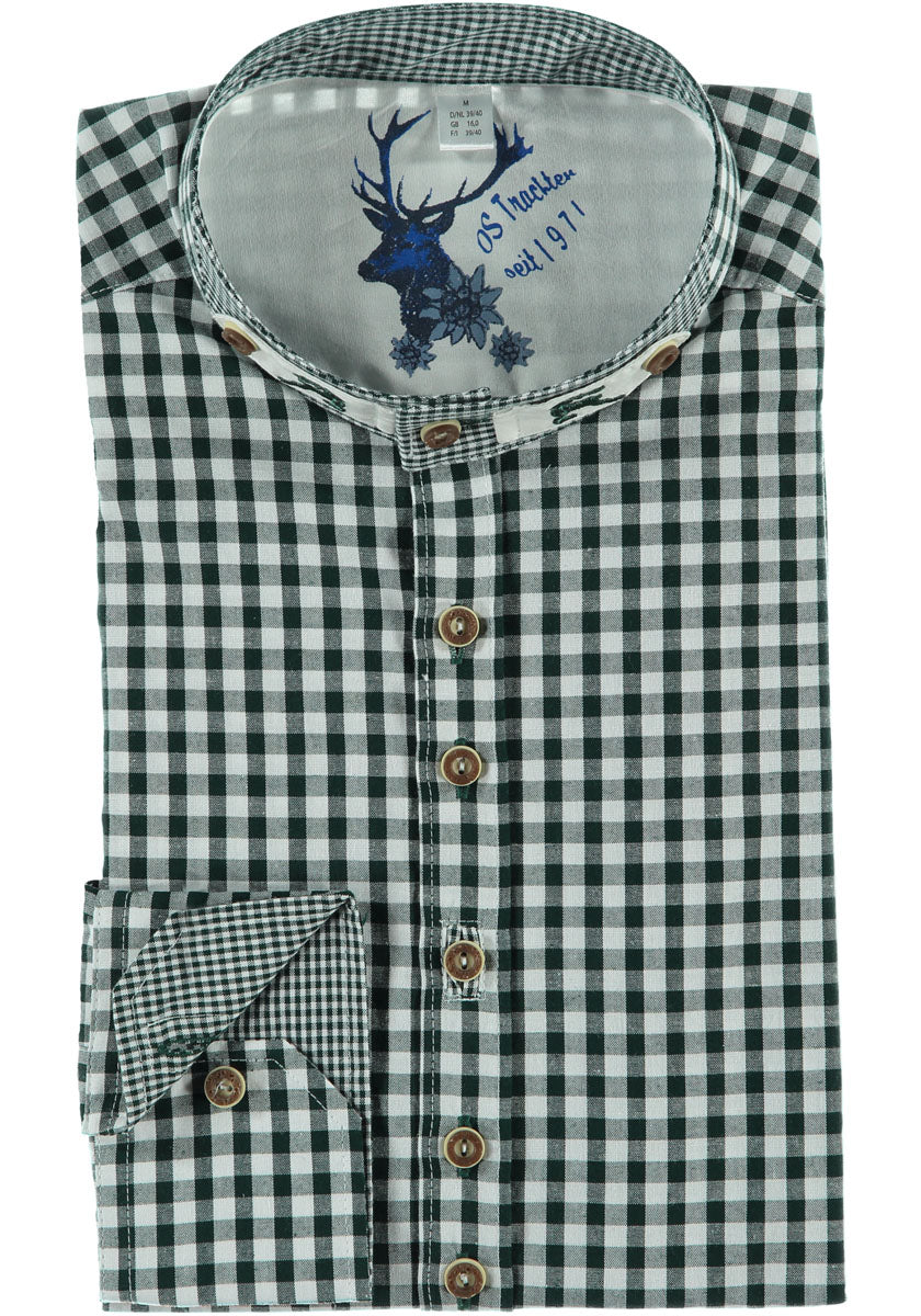 OS Trachten Trachtenhemd Slim Fit Prabu
