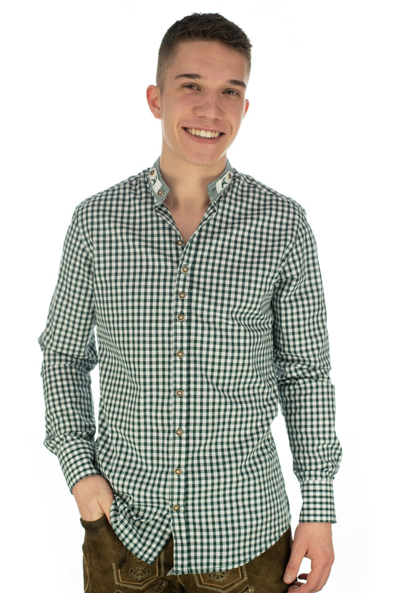 OS Trachten Trachtenhemd Slim Fit Prabu