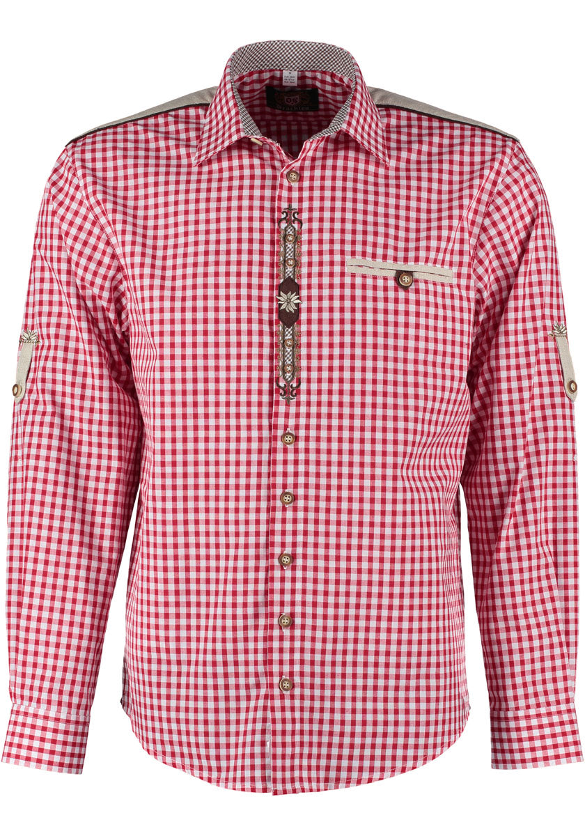 OS Trachten Trachtenhemd Regular Fit Draker