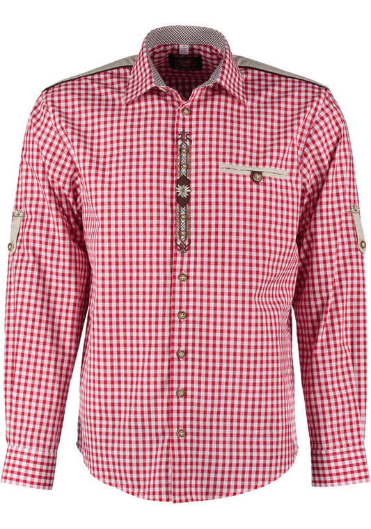 OS Trachten Trachtenhemd Regular Fit Draker