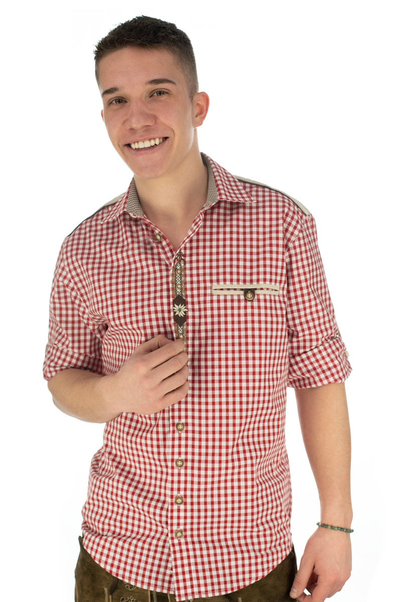 OS Trachten Trachtenhemd Regular Fit Draker