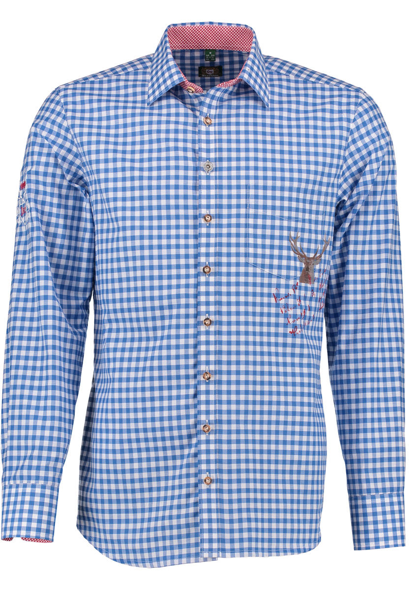 OS Trachten Trachtenhemd Slim Fit Ogonax
