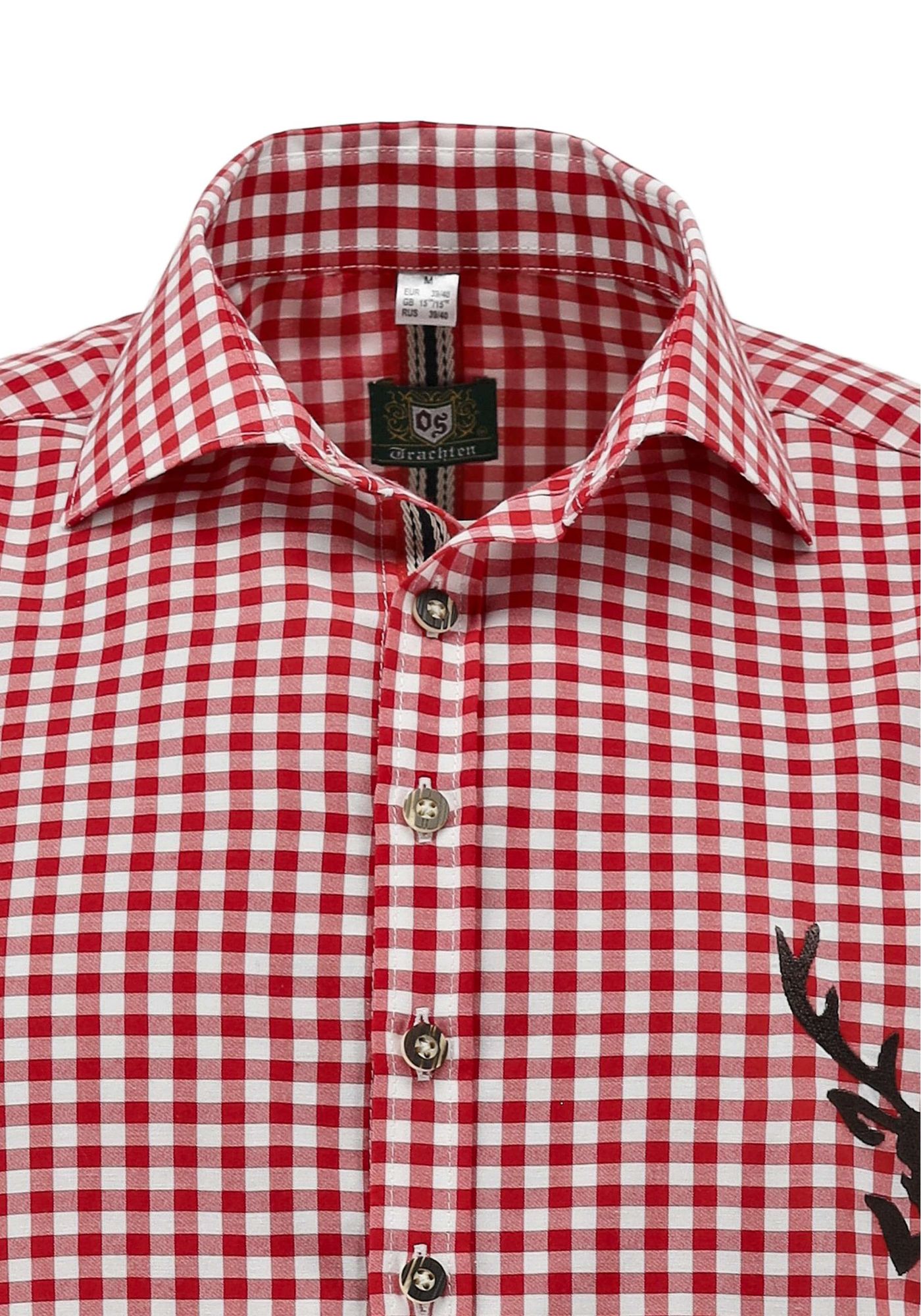 OS Trachten Trachtenhemd Slim Fit Lamenta