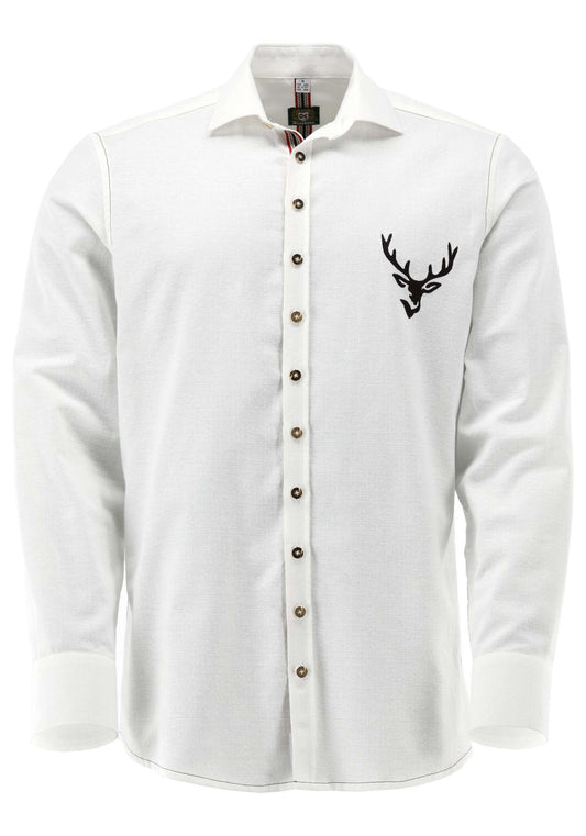 OS Trachten Trachtenhemd Slim Fit Naray