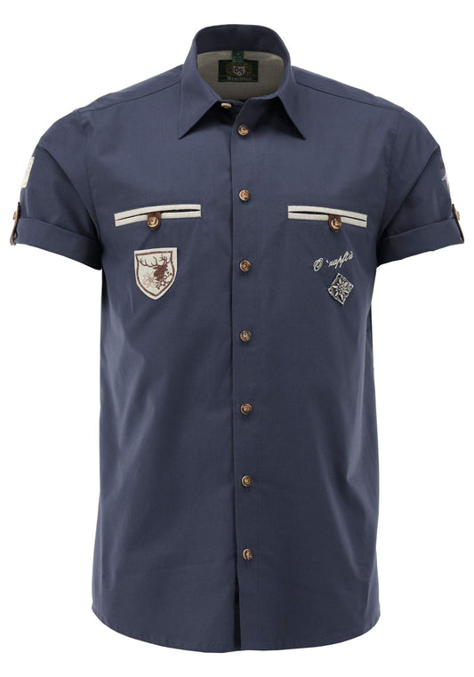 OS Trachten Kurzarmhemd Slim Fit Enuwo