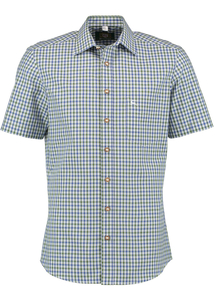 OS Trachten Trachtenhemd Slim Fit Ipuve