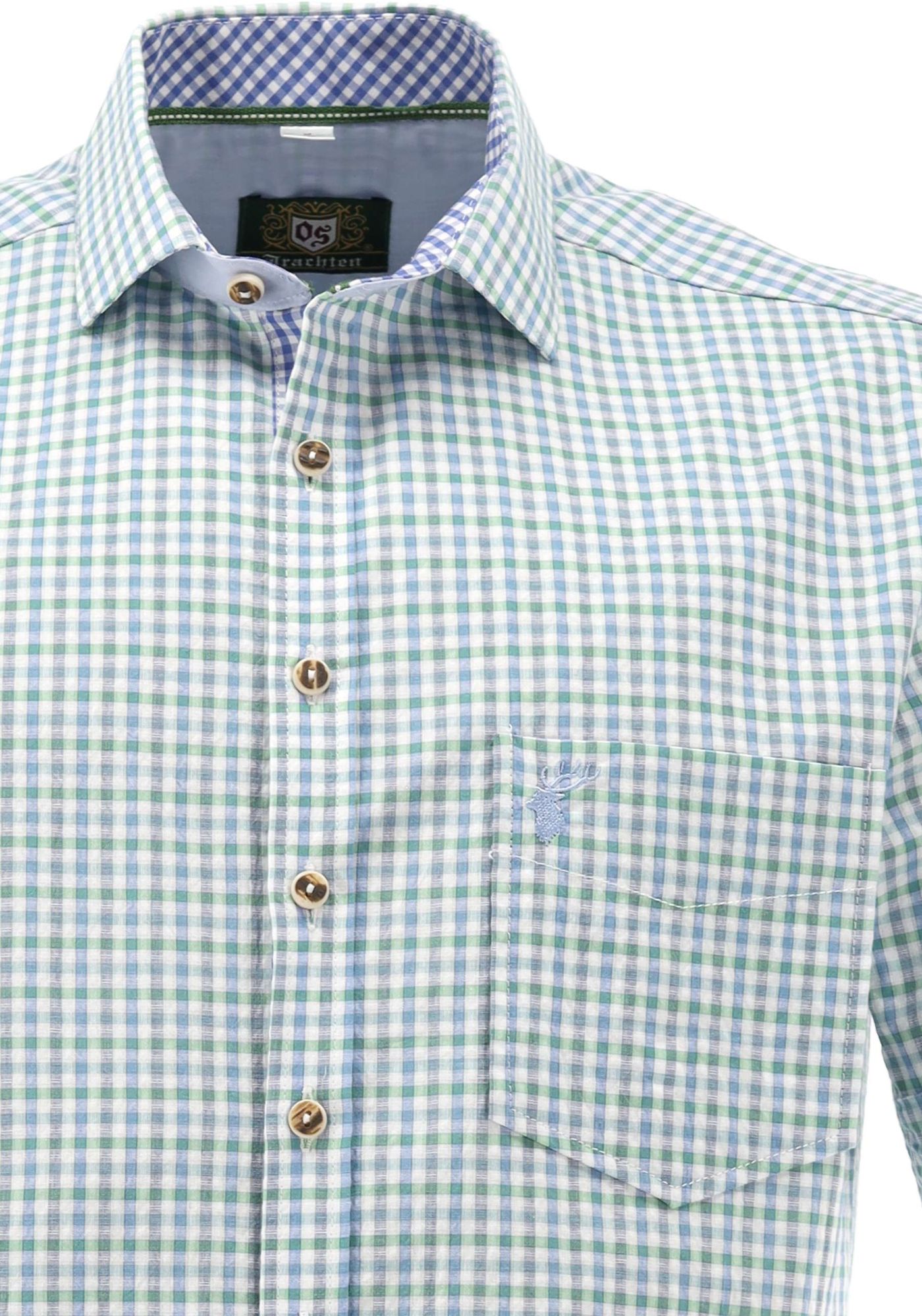 OS Trachten Trachtenhemd Slim Fit Gafoo
