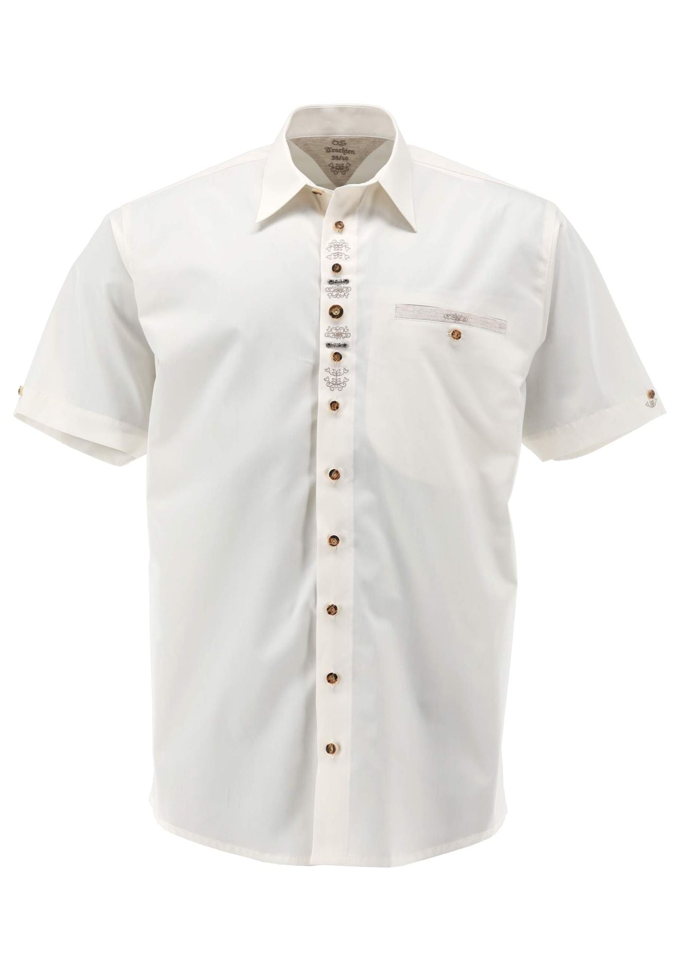 OS Trachten Kurzarmhemd Slim Fit Tabutsu