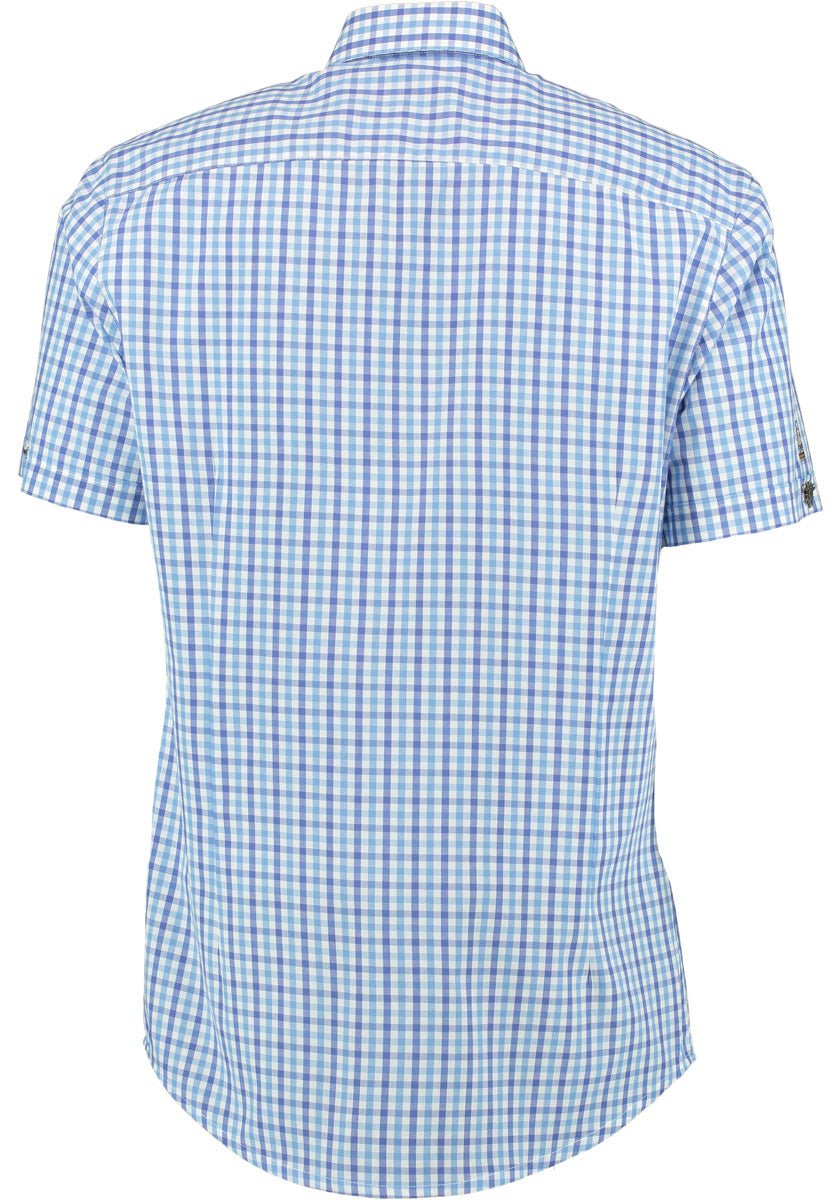 OS Trachten Trachtenhemd Slim Fit Bleri