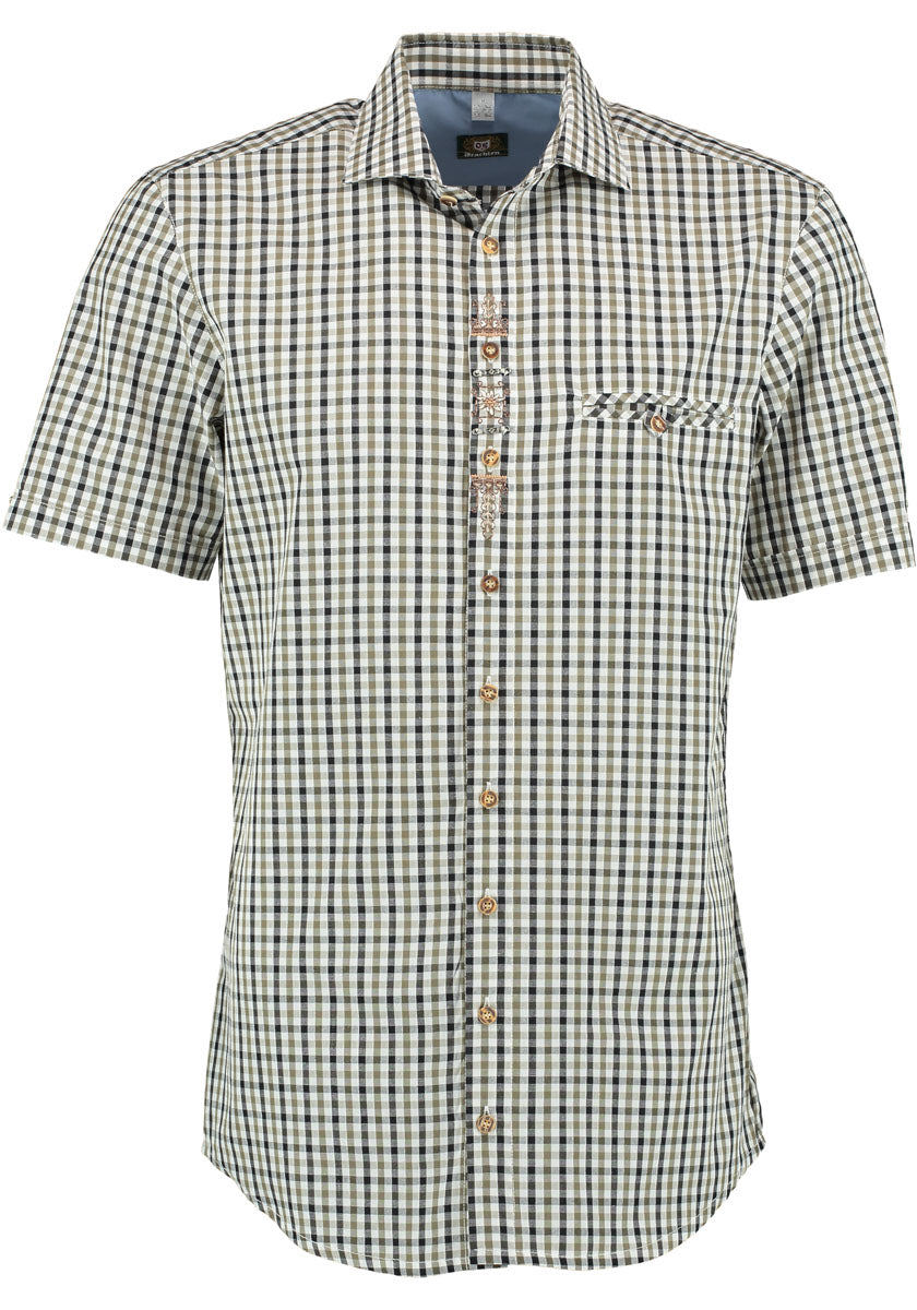 OS Trachten Trachtenhemd Slim Fit Bleri