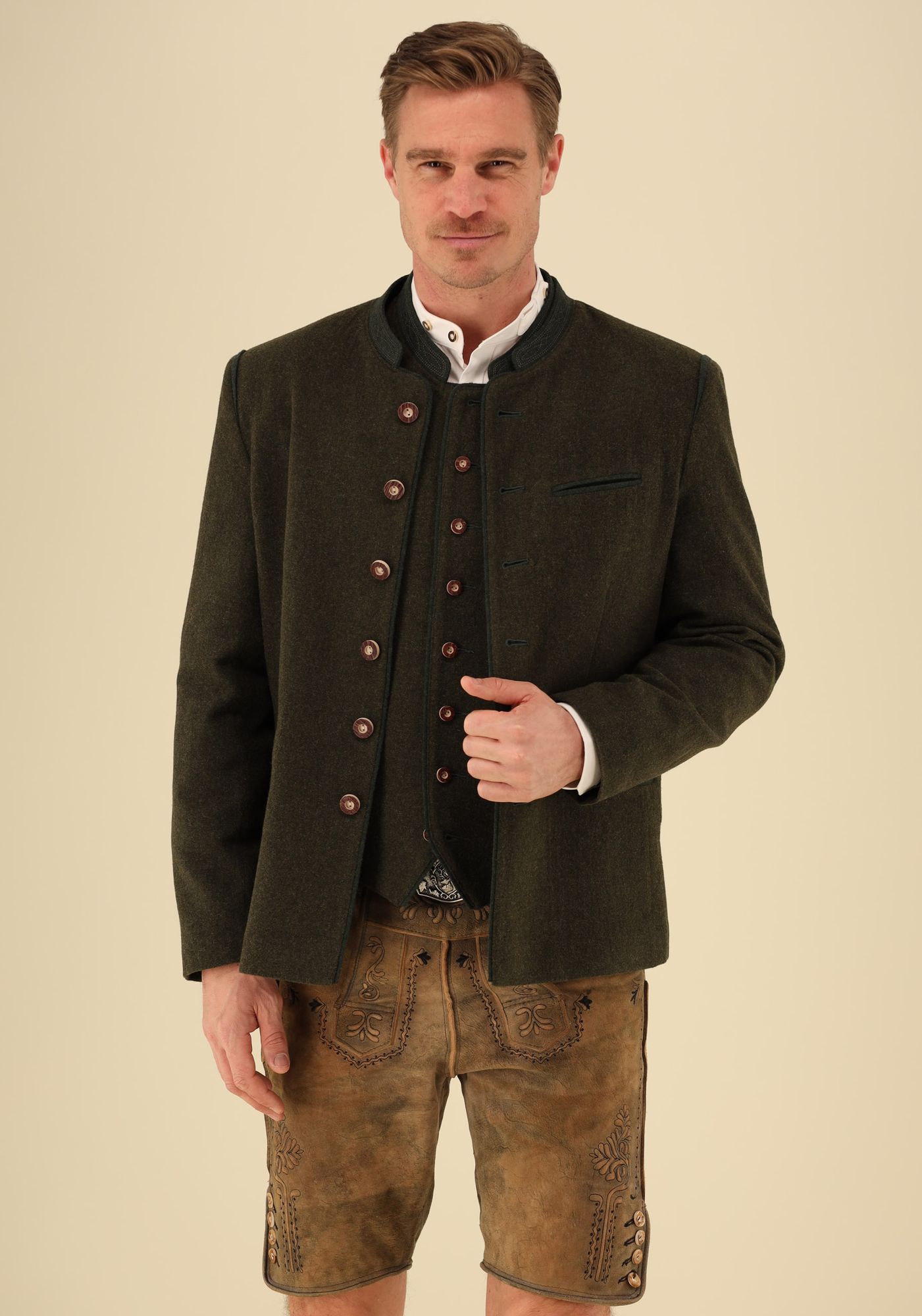 OS Trachten Trachtenjanker Slim Fit Enage