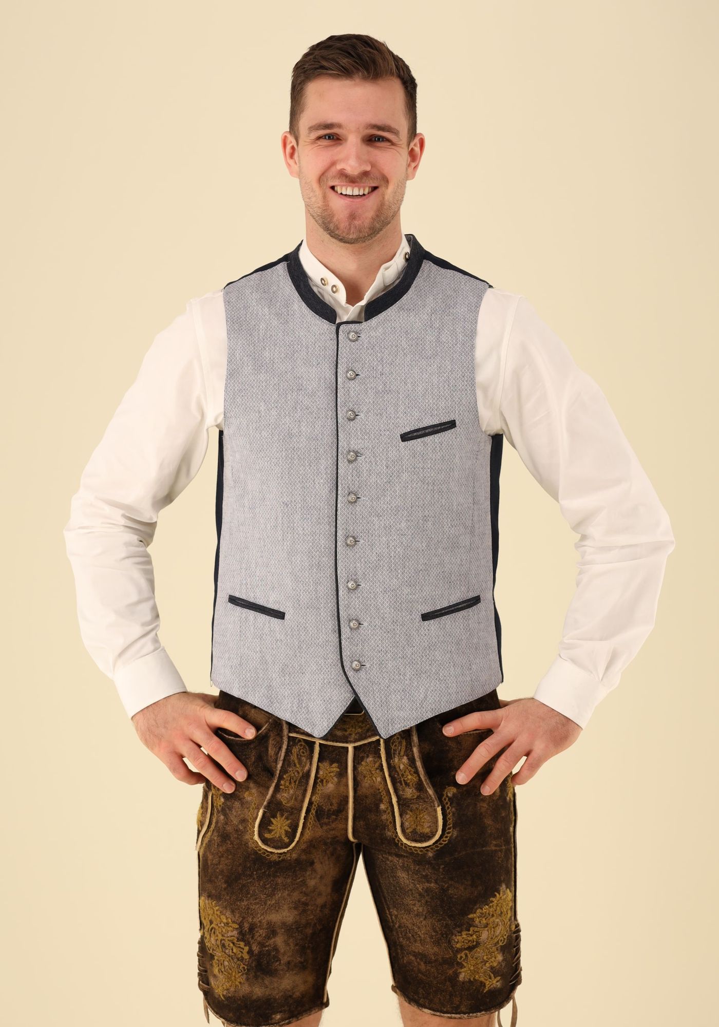Gipfelstürmer Trachtenweste Slim Fit Swipe