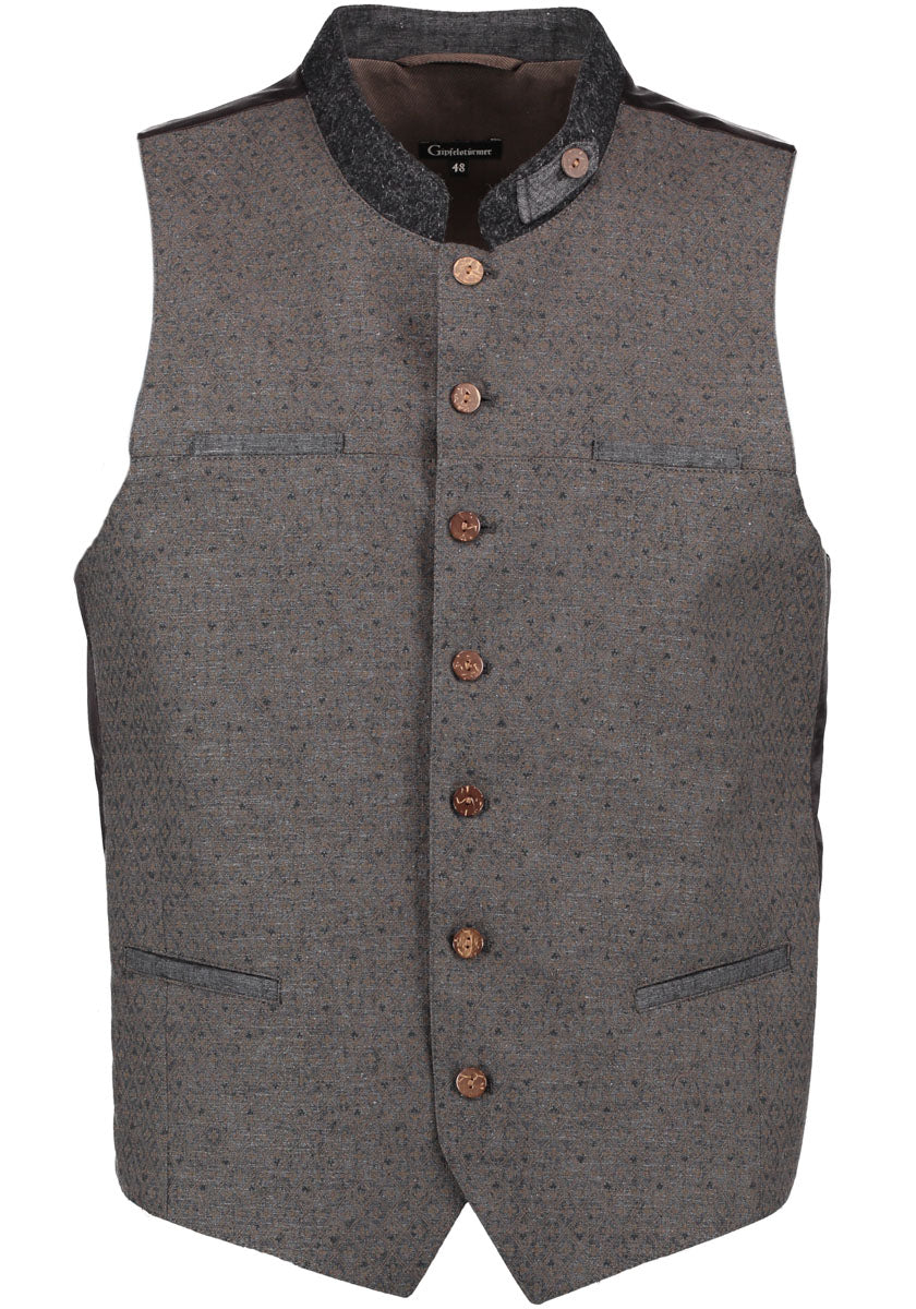 Gipfelstürmer Trachtenweste Slim Fit Ikatai